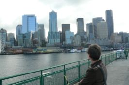 Ferry leaving Seattle